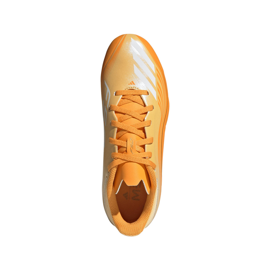 2026 New Arrival adidas F50 Messi League FG/MG Firm Ground/Multi Ground Youth Soccer Cleats - Icta/Gold wholesalehk.shop