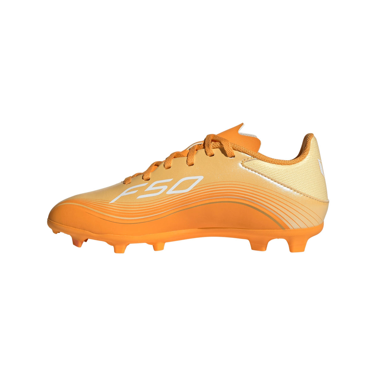 2026 New Arrival adidas F50 Messi League FG/MG Firm Ground/Multi Ground Youth Soccer Cleats - Icta/Gold wholesalehk.shop