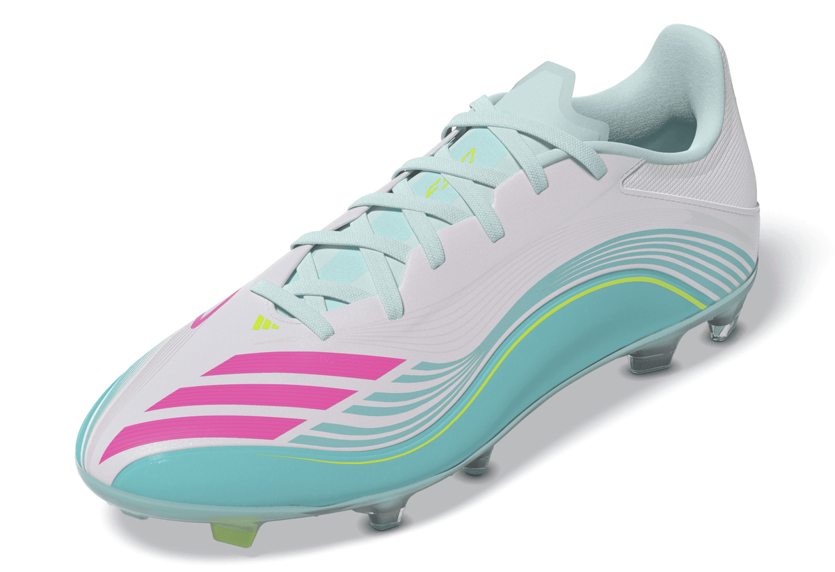 2026 New Arrival adidas F50 Messi League Firm Ground/Multi Ground Men's Soccer Cleats - White/Pink wholesalehk.shop