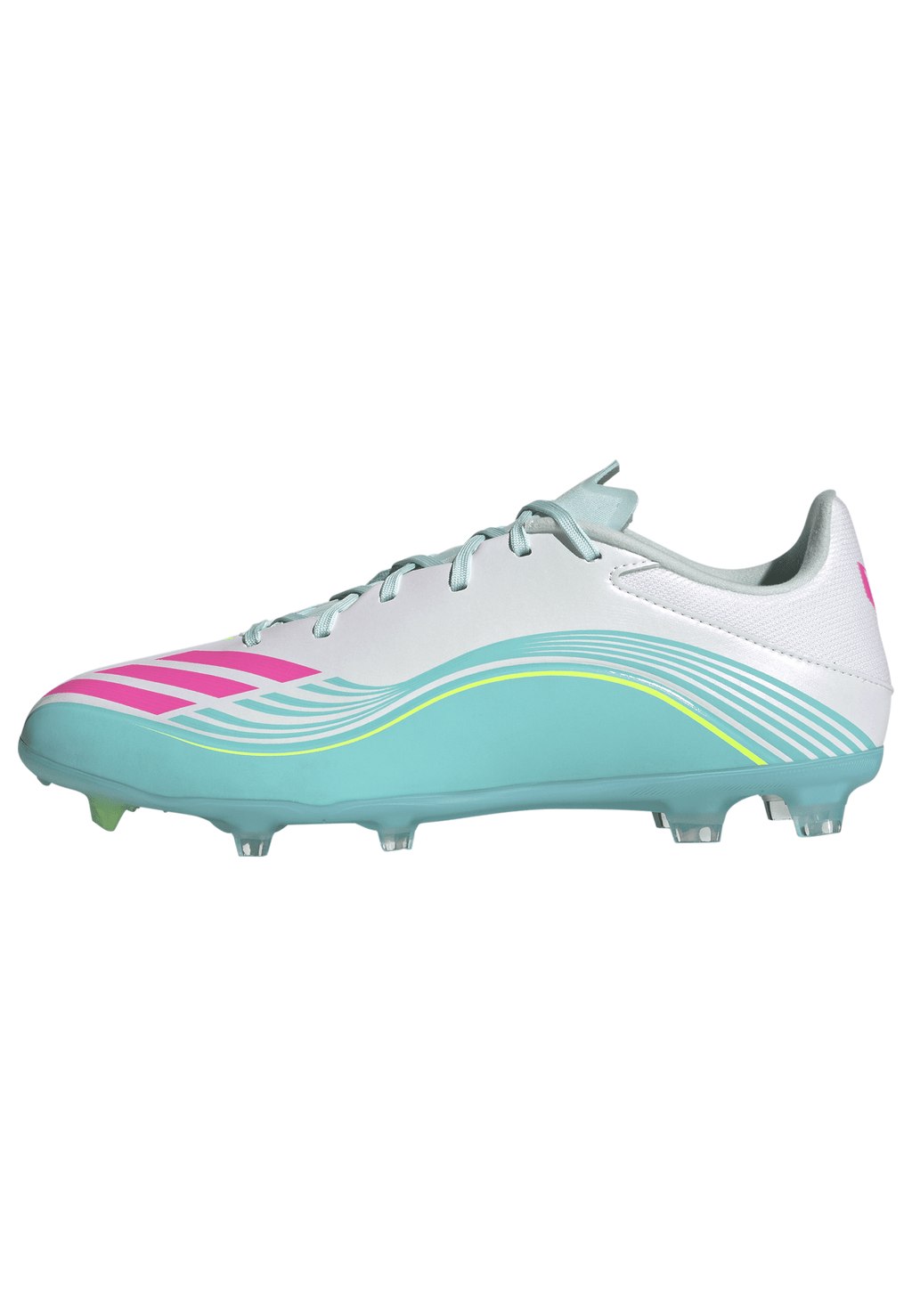 2026 New Arrival adidas F50 Messi League Firm Ground/Multi Ground Men's Soccer Cleats - White/Pink wholesalehk.shop