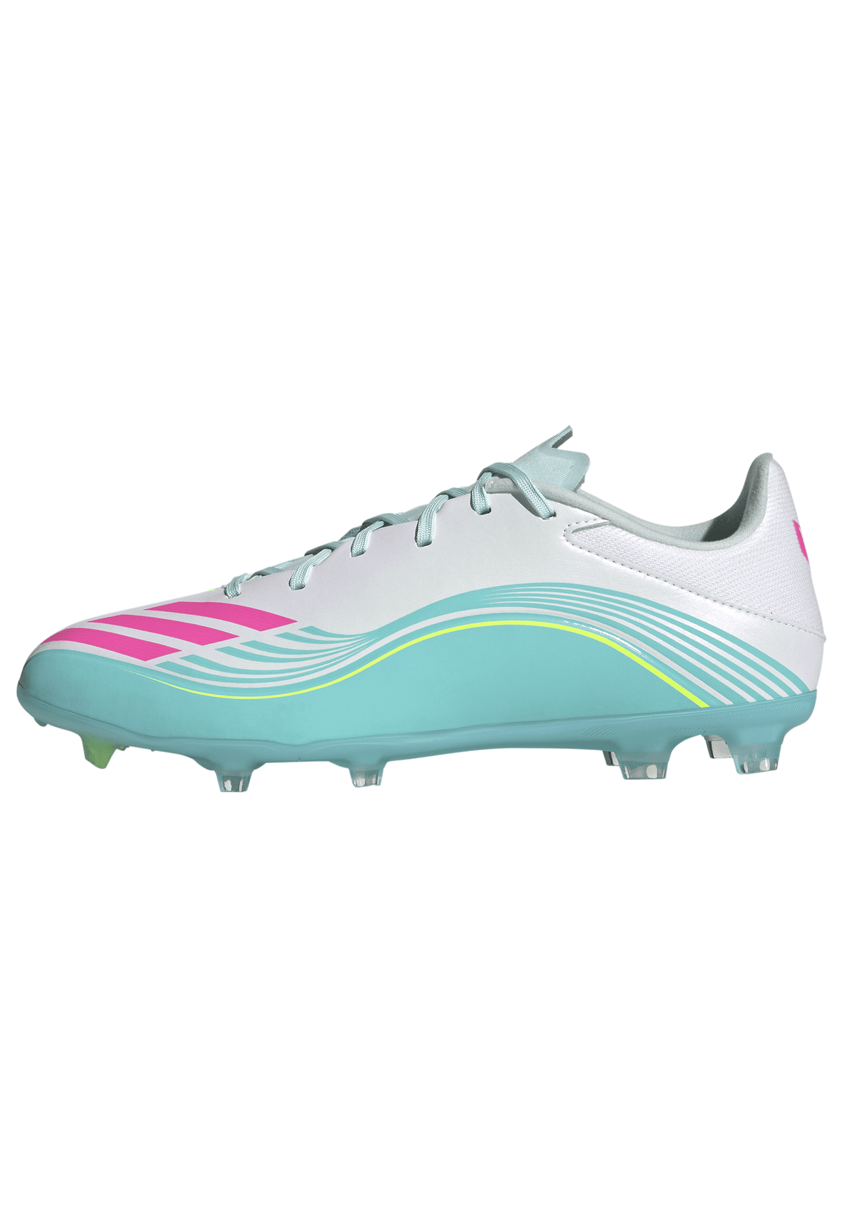 2026 New Arrival adidas F50 Messi League Firm Ground/Multi Ground Men's Soccer Cleats - White/Pink wholesalehk.shop