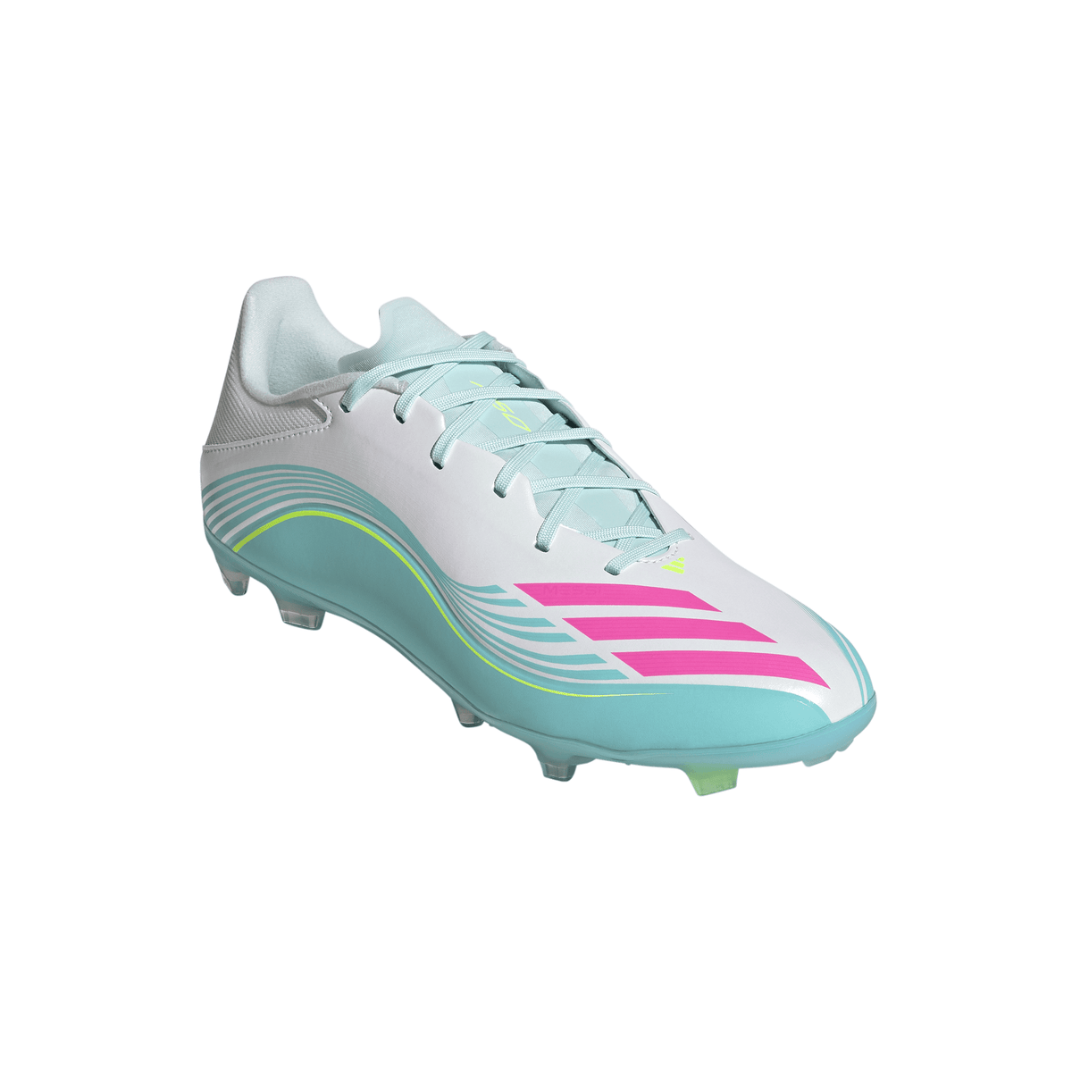 2026 New Arrival adidas F50 Messi League Firm Ground/Multi Ground Men's Soccer Cleats - White/Pink wholesalehk.shop
