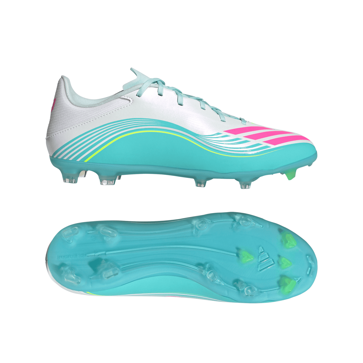 2026 New Arrival adidas F50 Messi League Firm Ground/Multi Ground Men's Soccer Cleats - White/Pink wholesalehk.shop