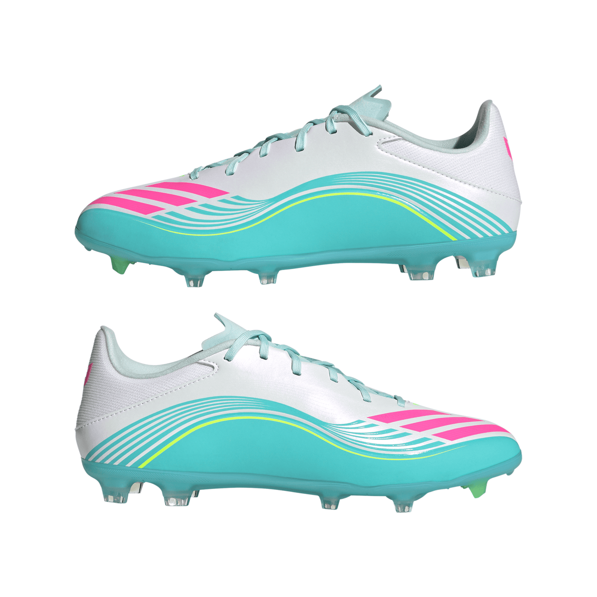 2026 New Arrival adidas F50 Messi League Firm Ground/Multi Ground Men's Soccer Cleats - White/Pink wholesalehk.shop