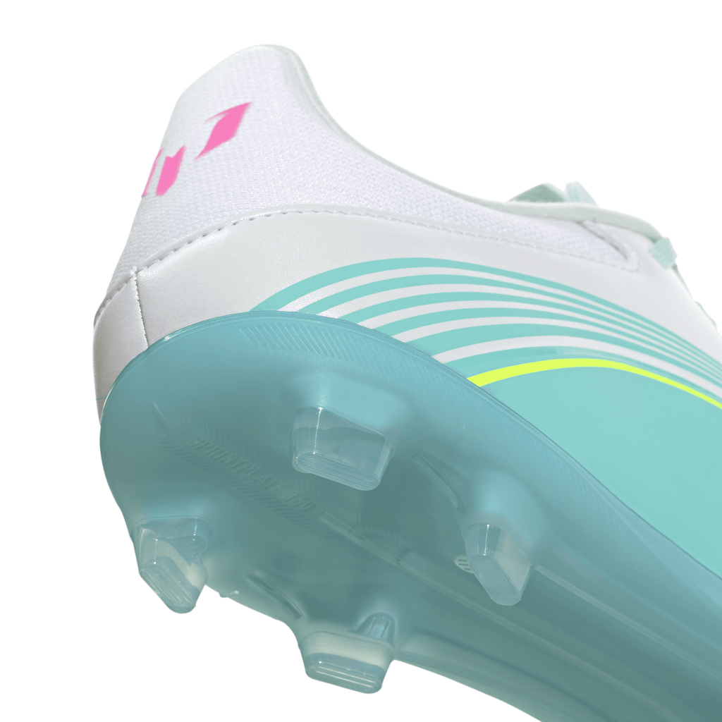 2026 New Arrival adidas F50 Messi League Firm Ground/Multi Ground Men's Soccer Cleats - White/Pink wholesalehk.shop