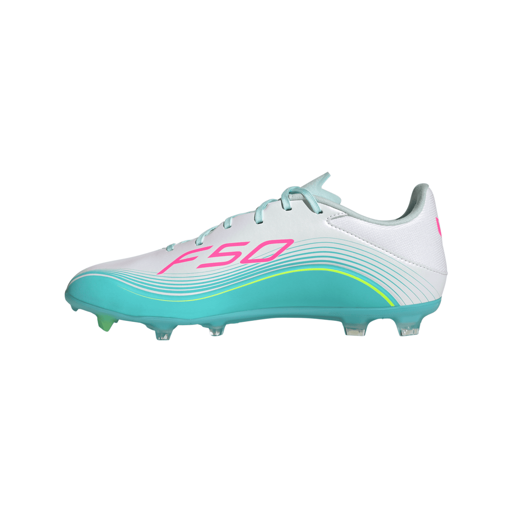 2026 New Arrival adidas F50 Messi League Firm Ground/Multi Ground Men's Soccer Cleats - White/Pink wholesalehk.shop