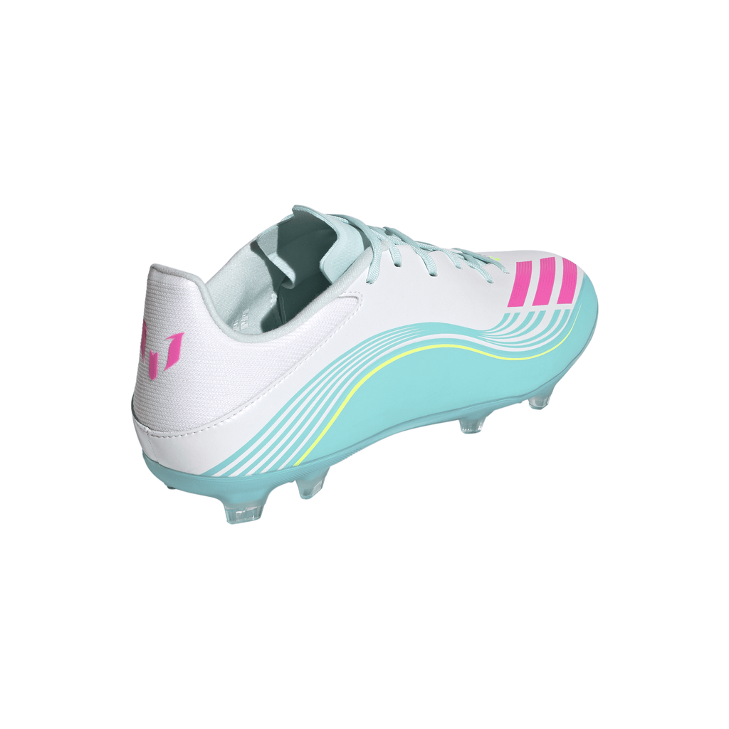 2026 New Arrival adidas F50 Messi League Firm Ground/Multi Ground Men's Soccer Cleats - White/Pink wholesalehk.shop