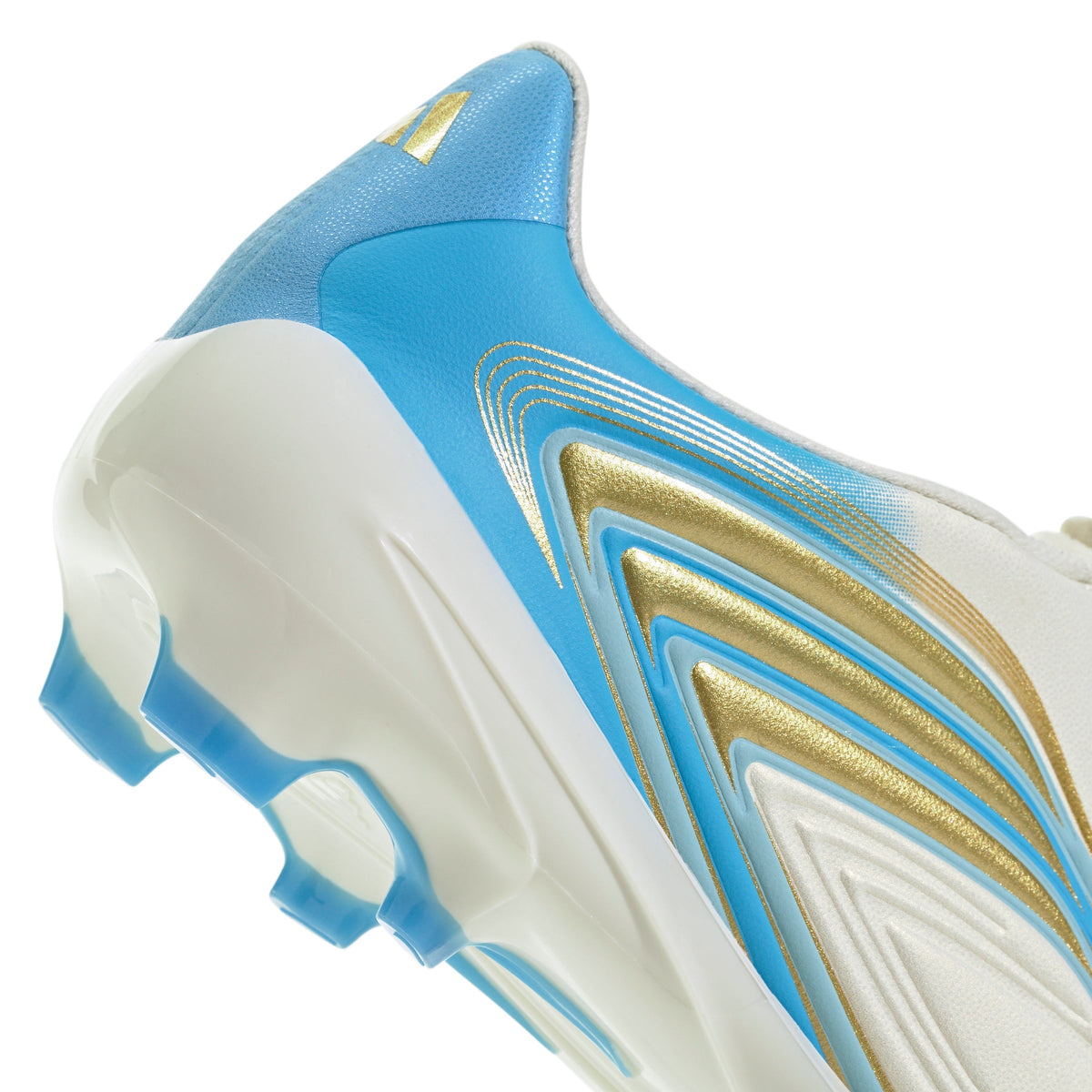 2026 New Arrival adidas F50 Messi League Laceless FG Firm Ground Youth Soccer Cleats - Ivory/Blue wholesalehk.shop