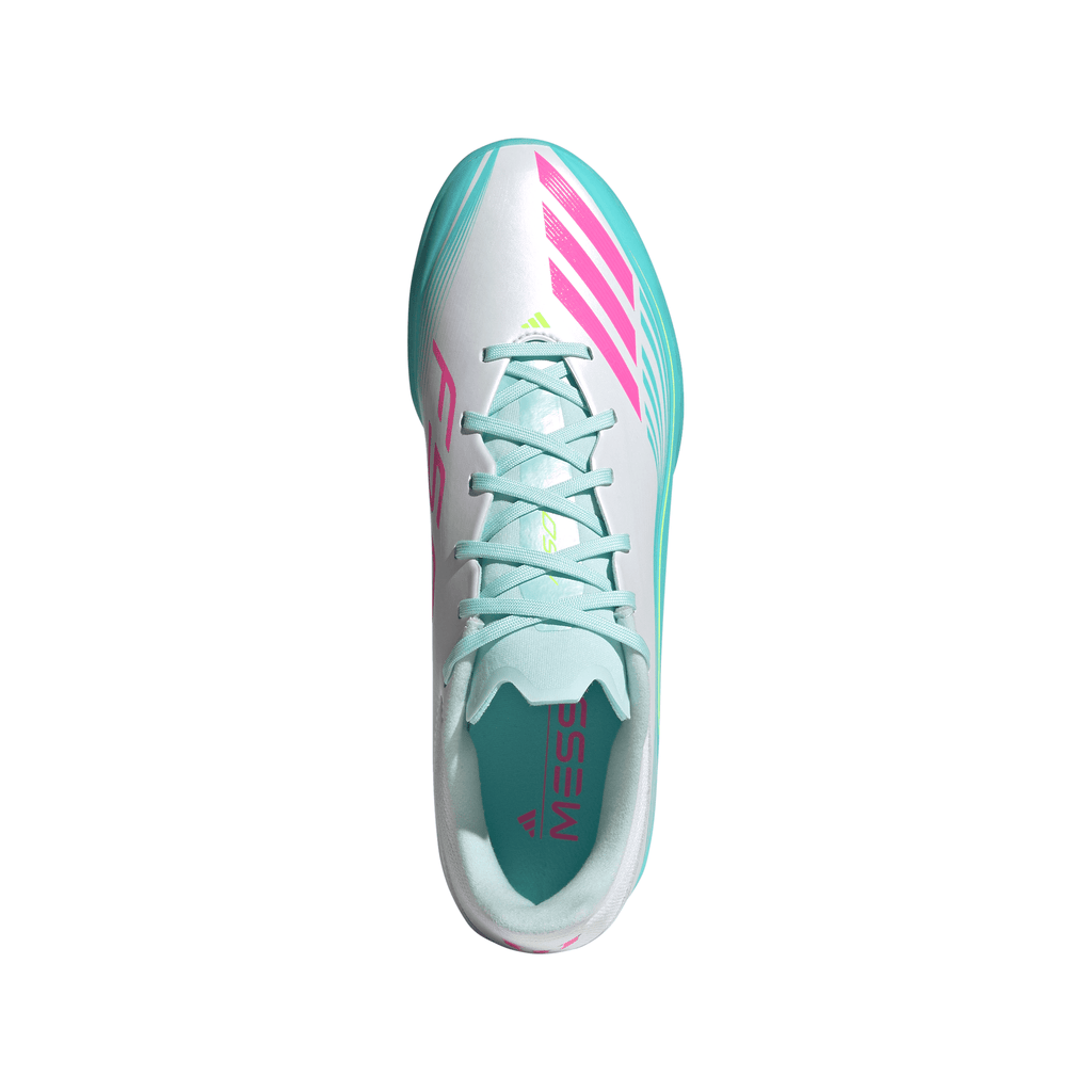 2026 New Arrival adidas F50 Messi League TF Turf Men's Soccer Cleats - White/Pink wholesalehk.shop