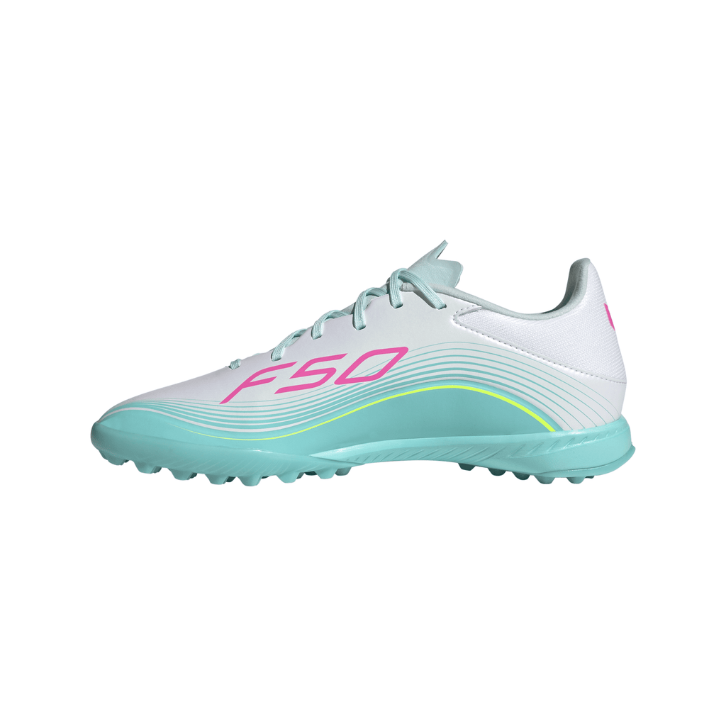 2026 New Arrival adidas F50 Messi League TF Turf Men's Soccer Cleats - White/Pink wholesalehk.shop