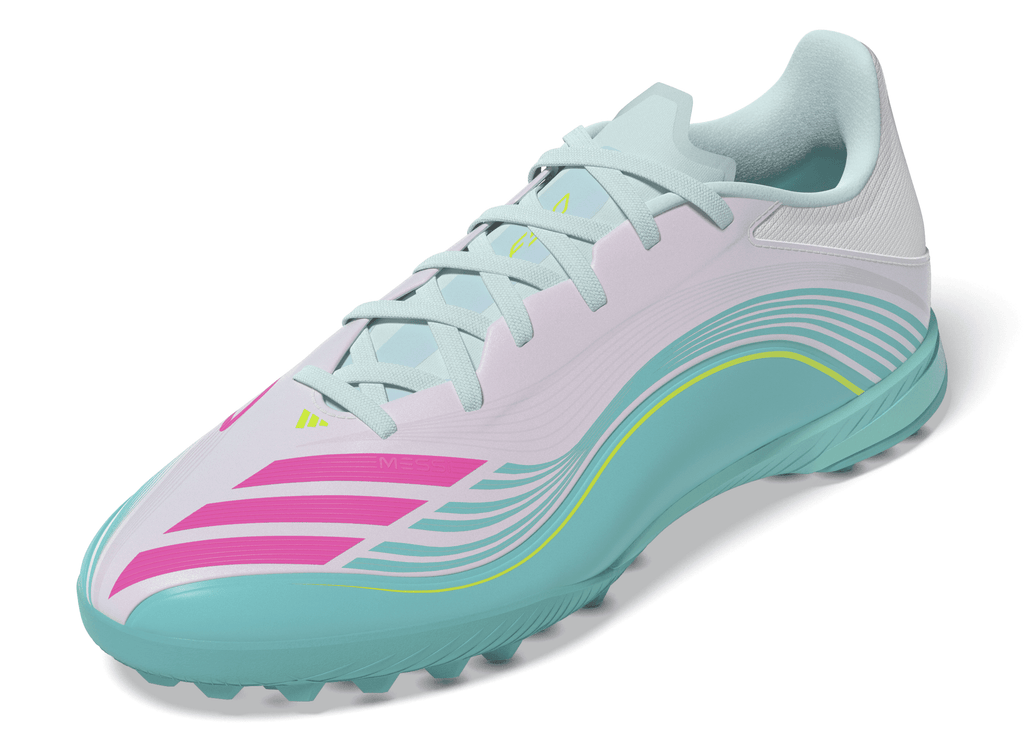 2026 New Arrival adidas F50 Messi League TF Turf Men's Soccer Cleats - White/Pink wholesalehk.shop
