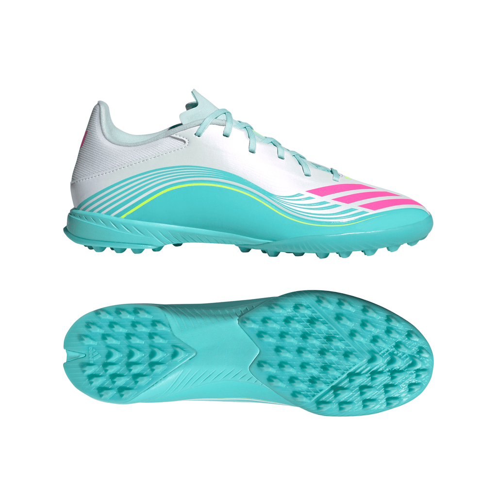 2026 New Arrival adidas F50 Messi League TF Turf Men's Soccer Cleats - White/Pink wholesalehk.shop