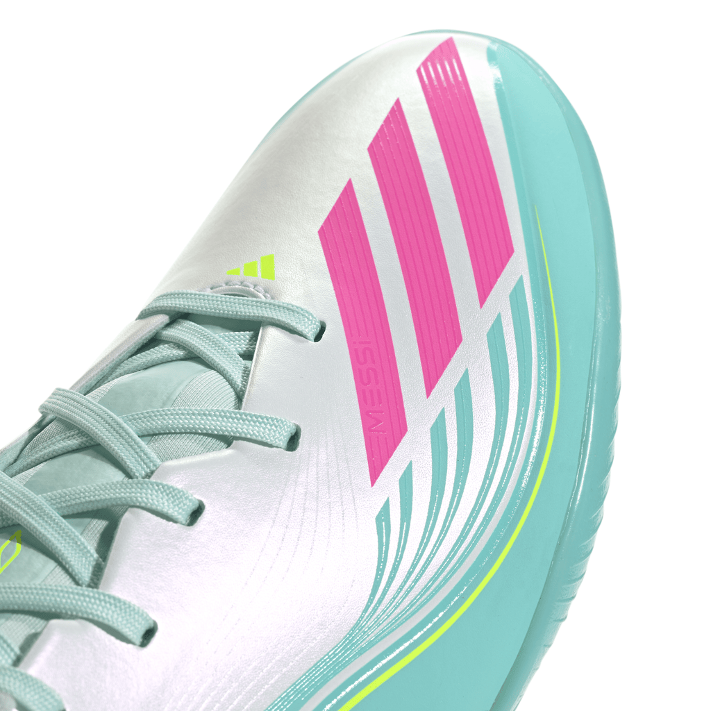 2026 New Arrival adidas F50 Messi League TF Turf Men's Soccer Cleats - White/Pink wholesalehk.shop
