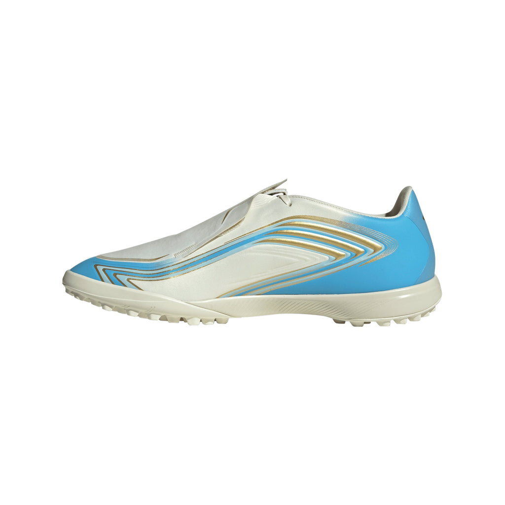 2026 New Arrival adidas F50 Messi League Turf Men's Soccer Cleats - Ivory/Blue wholesalehk.shop
