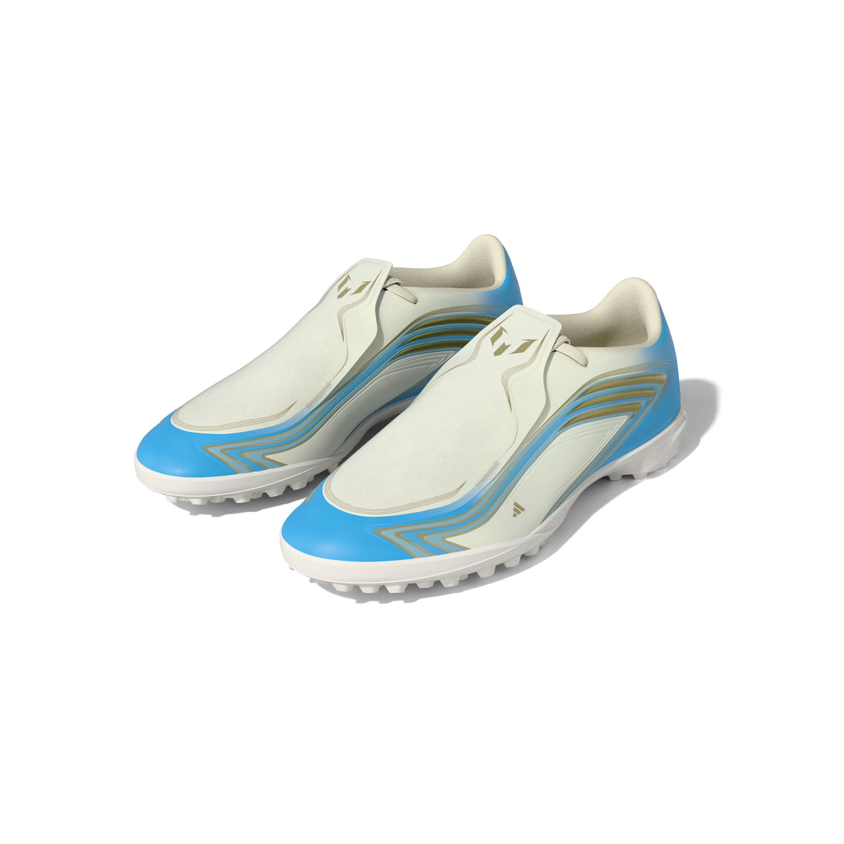2026 New Arrival adidas F50 Messi League Turf Men's Soccer Cleats - Ivory/Blue wholesalehk.shop