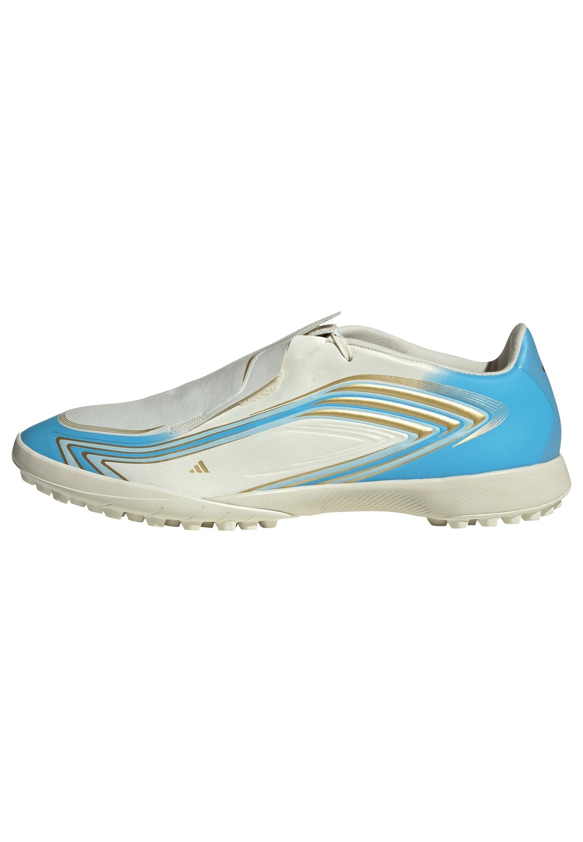 2026 New Arrival adidas F50 Messi League Turf Men's Soccer Cleats - Ivory/Blue wholesalehk.shop