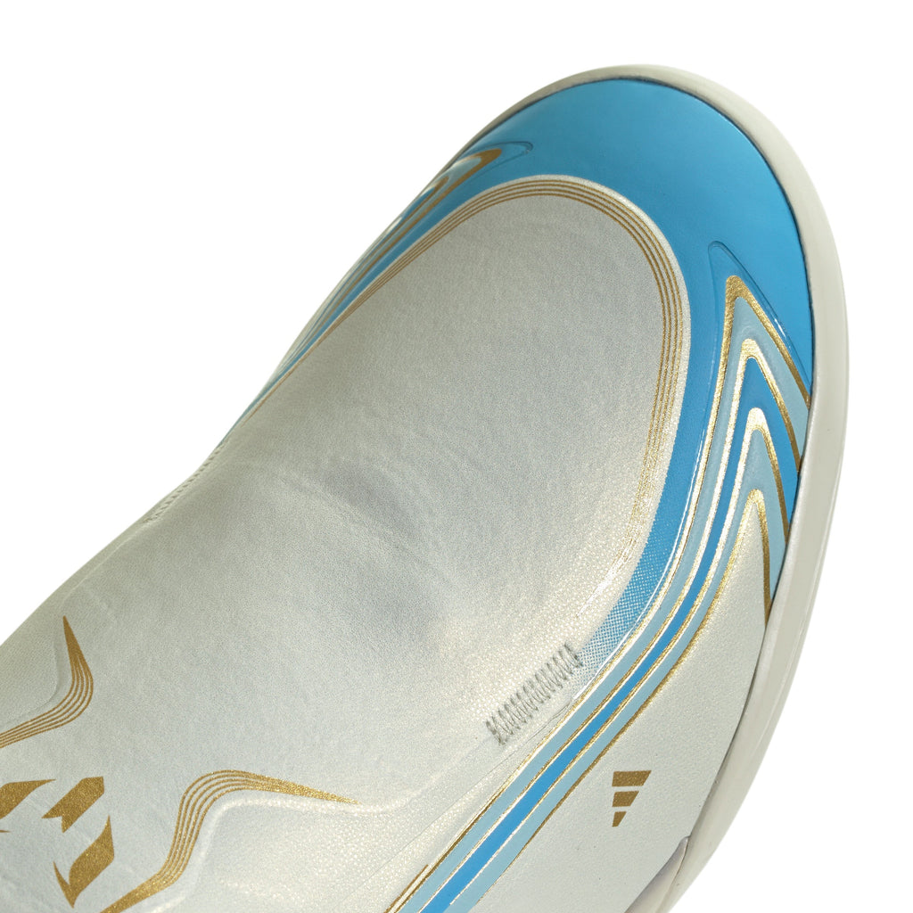 2026 New Arrival adidas F50 Messi League Turf Men's Soccer Cleats - Ivory/Blue wholesalehk.shop