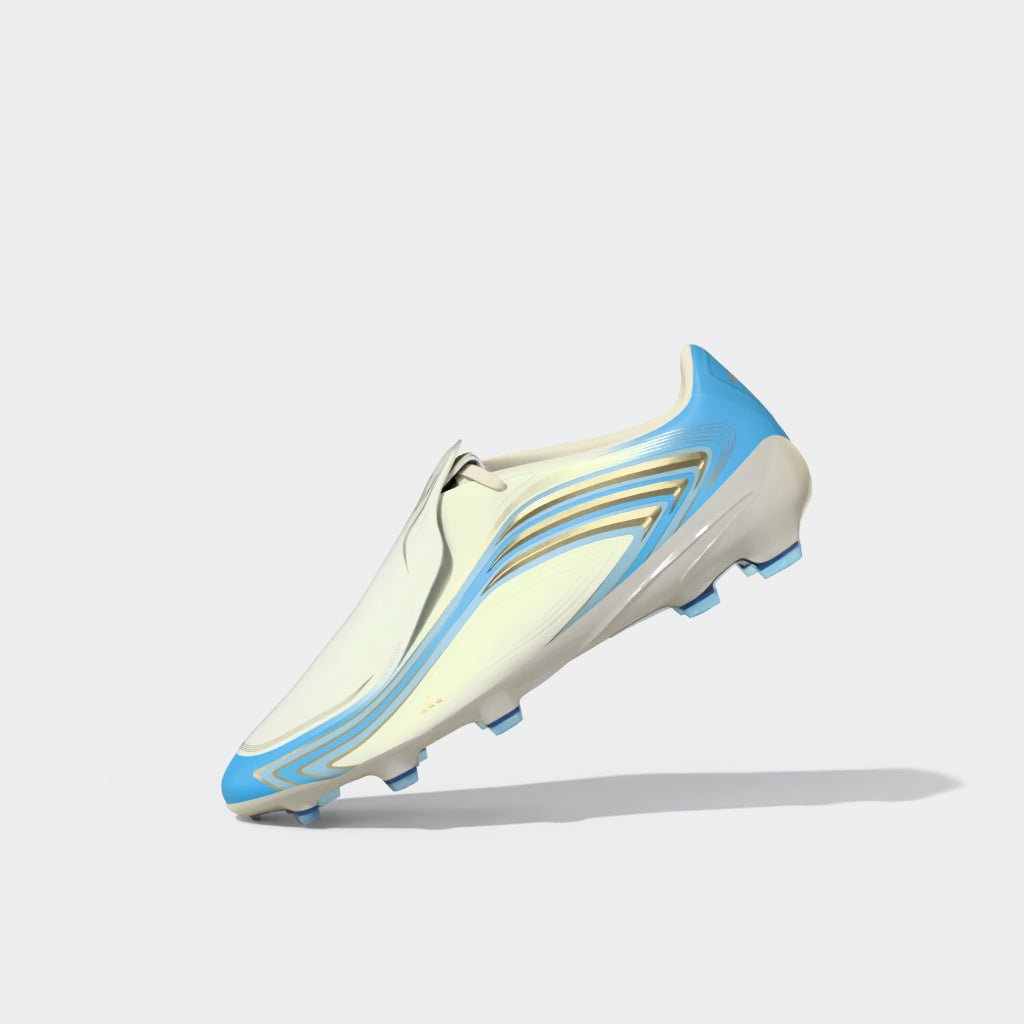 2026 New Arrival adidas F50 Messi Pro FG Firm Ground Men's Soccer Cleats - Ivory/Blue wholesalehk.shop