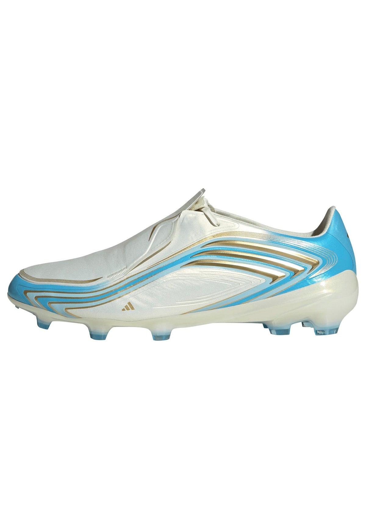 2026 New Arrival adidas F50 Messi Pro FG Firm Ground Men's Soccer Cleats - Ivory/Blue wholesalehk.shop