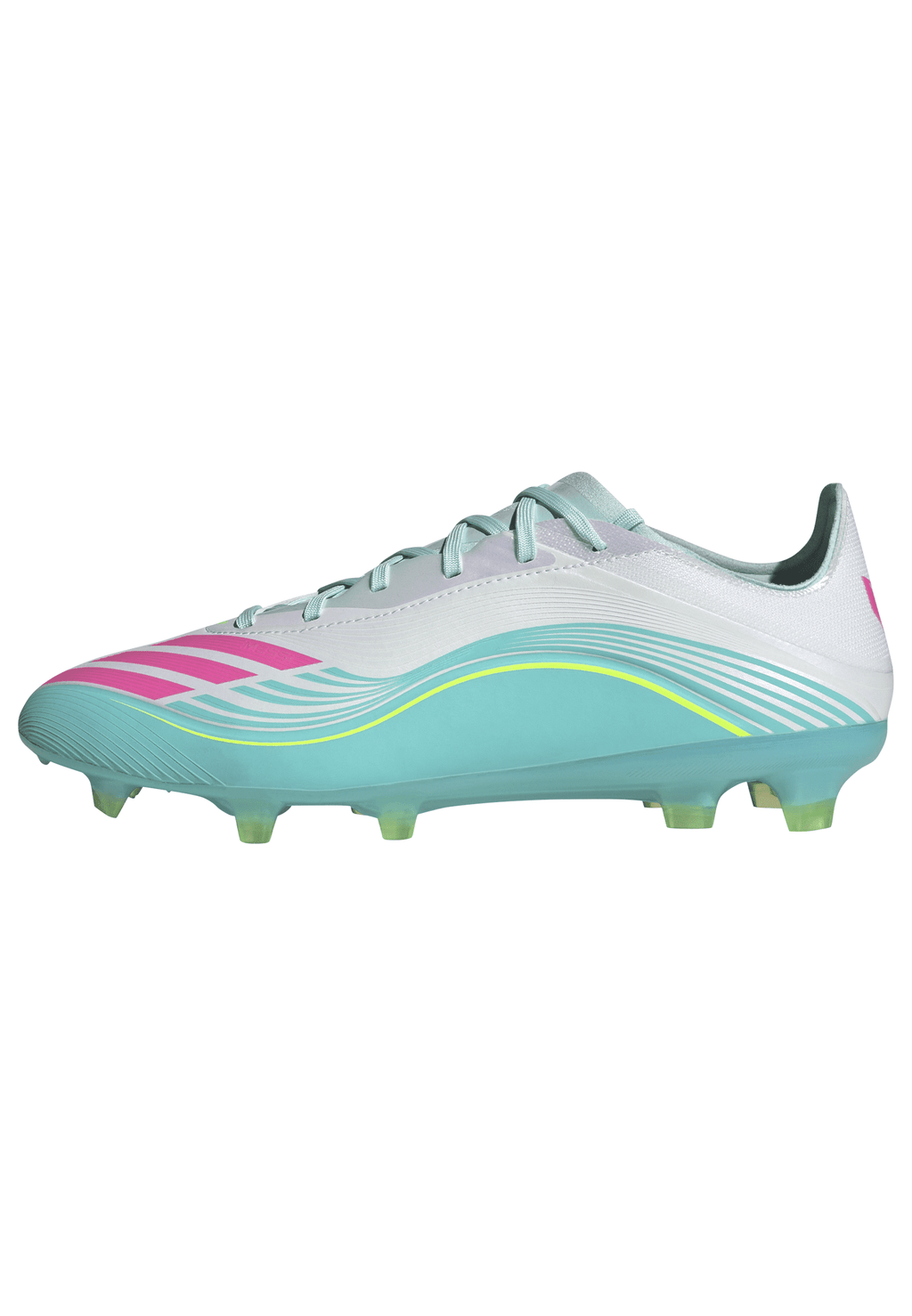 2026 New Arrival adidas F50 Messi Pro FG Firm Ground Men's Soccer Cleats - White/Pink/Aqua wholesalehk.shop
