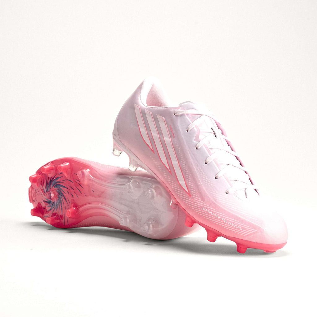 2026 New Arrival adidas F50 Sparkfusion League FG/AG Firm Ground/Artificial Ground Women's Soccer Cleats - Solar Turbo/White wholesalehk.shop