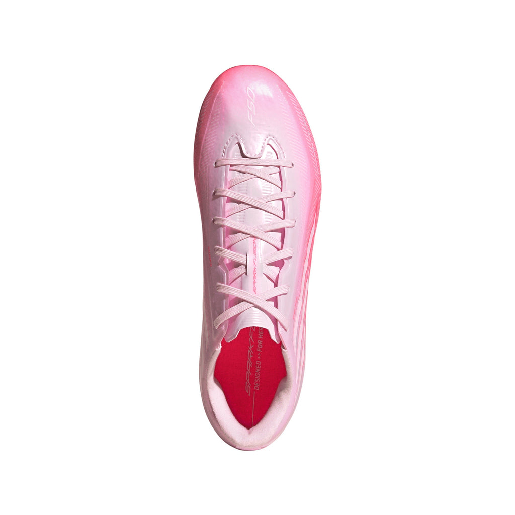 2026 New Arrival adidas F50 Sparkfusion League FG/AG Firm Ground/Artificial Ground Women's Soccer Cleats - Solar Turbo/White wholesalehk.shop