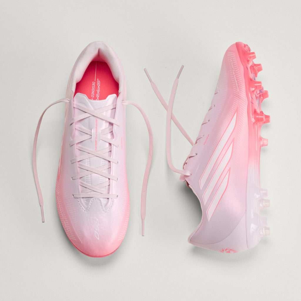 2026 New Arrival adidas F50 Sparkfusion League FG/AG Firm Ground/Artificial Ground Women's Soccer Cleats - Solar Turbo/White wholesalehk.shop