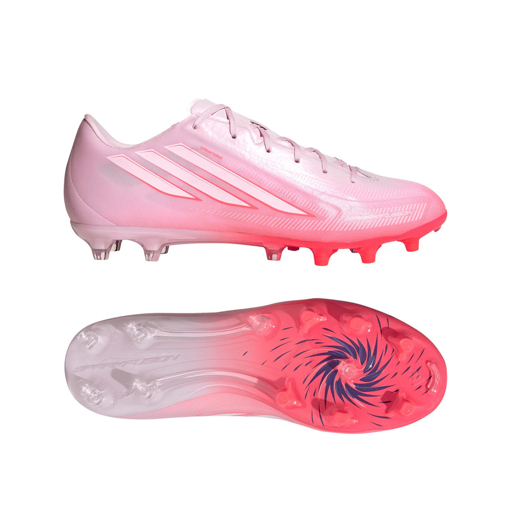 2026 New Arrival adidas F50 Sparkfusion League FG/AG Firm Ground/Artificial Ground Women's Soccer Cleats - Solar Turbo/White wholesalehk.shop