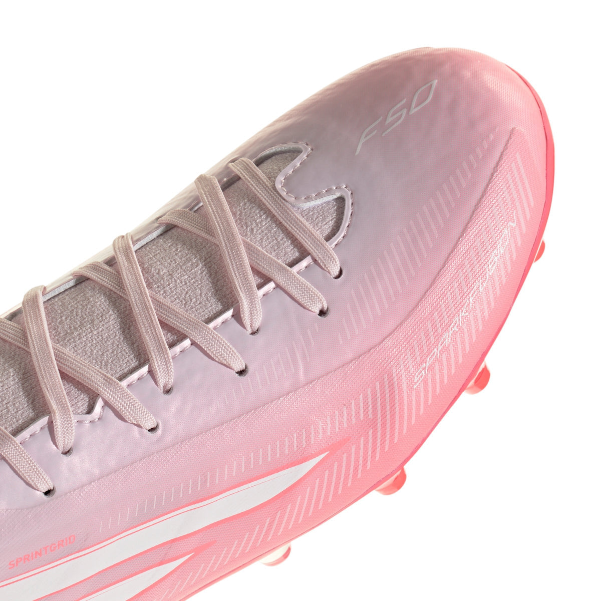 2026 New Arrival adidas F50 Sparkfusion League Mid Cut FG/AG Firm Ground/Artificial Ground Women's Soccer Cleats - Solar Turbo/White wholesalehk.shop