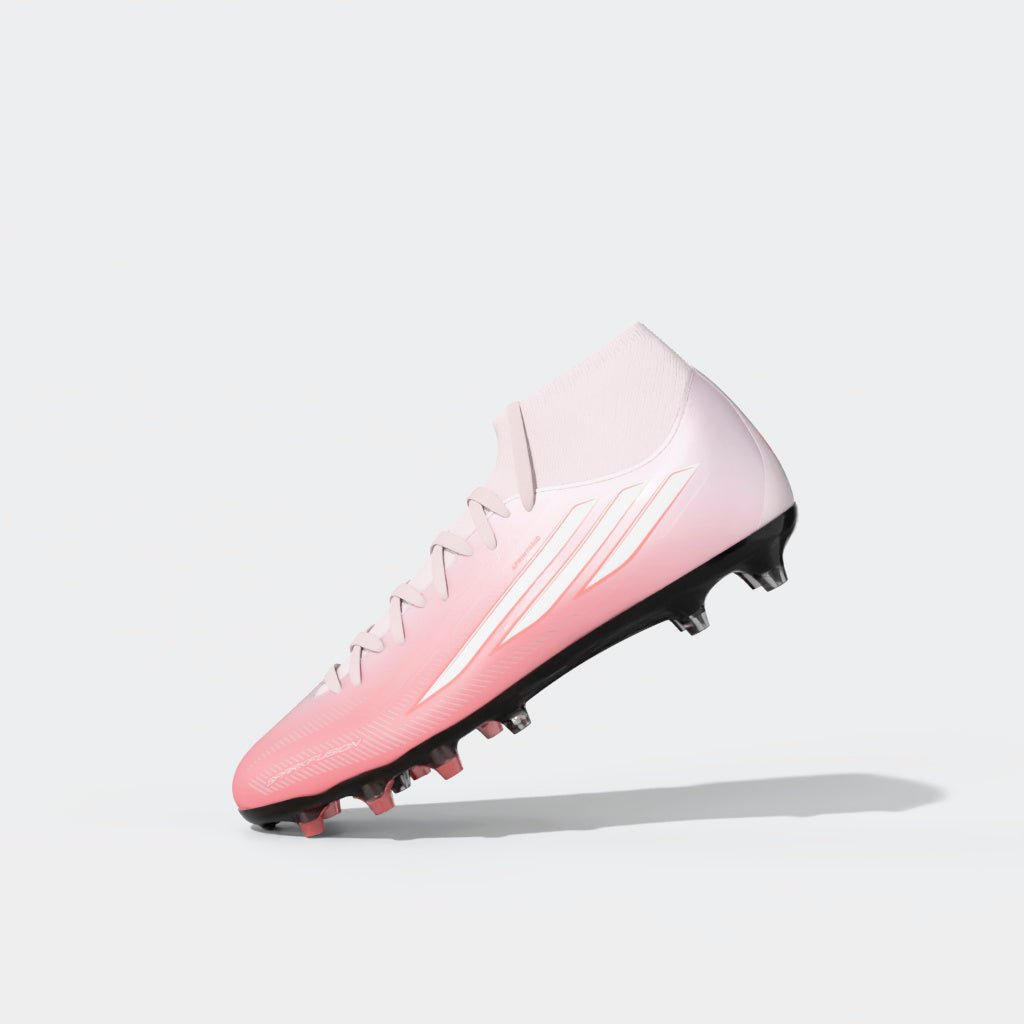 2026 New Arrival adidas F50 Sparkfusion League Mid Cut FG/AG Firm Ground/Artificial Ground Women's Soccer Cleats - Solar Turbo/White wholesalehk.shop