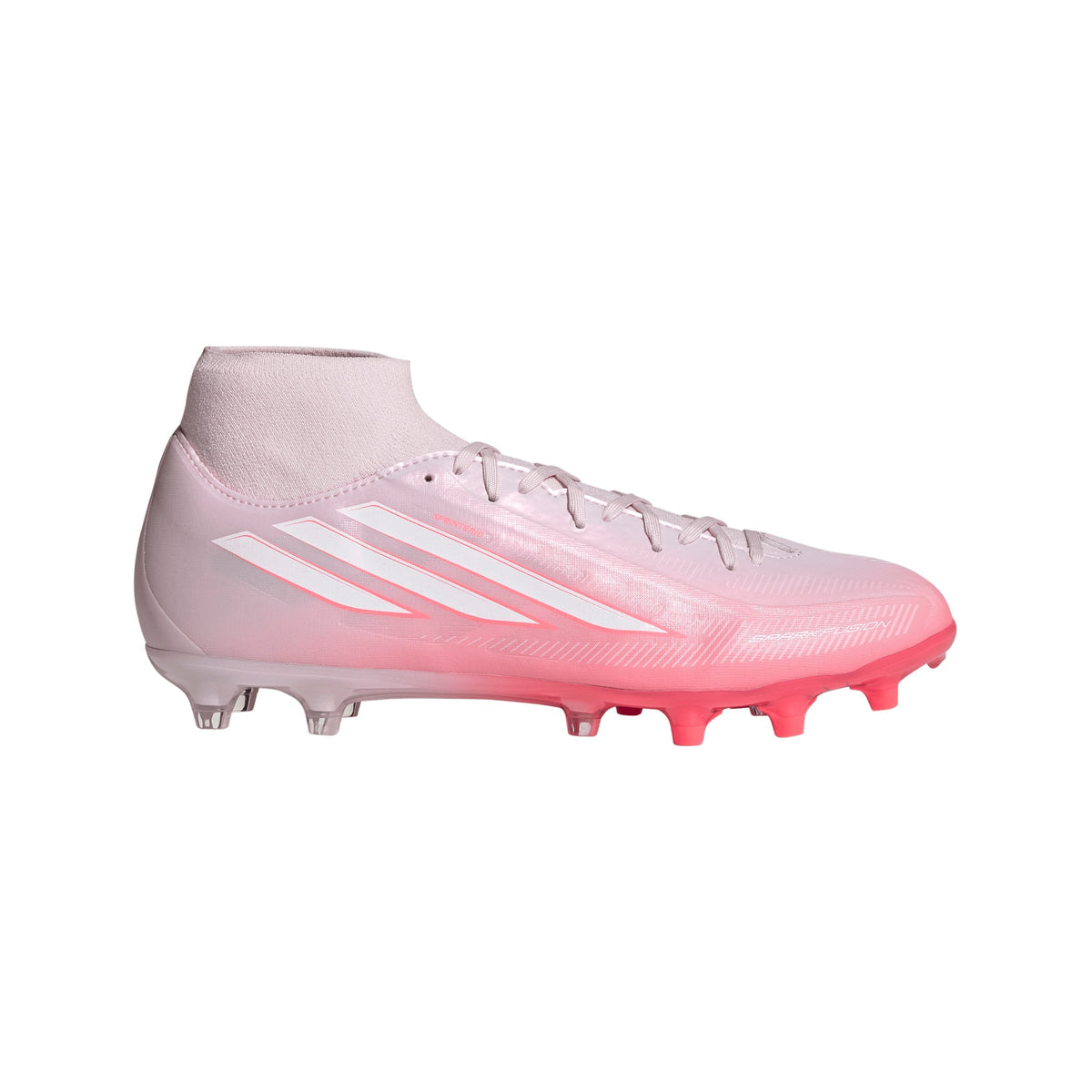2026 New Arrival adidas F50 Sparkfusion League Mid Cut FG/AG Firm Ground/Artificial Ground Women's Soccer Cleats - Solar Turbo/White wholesalehk.shop