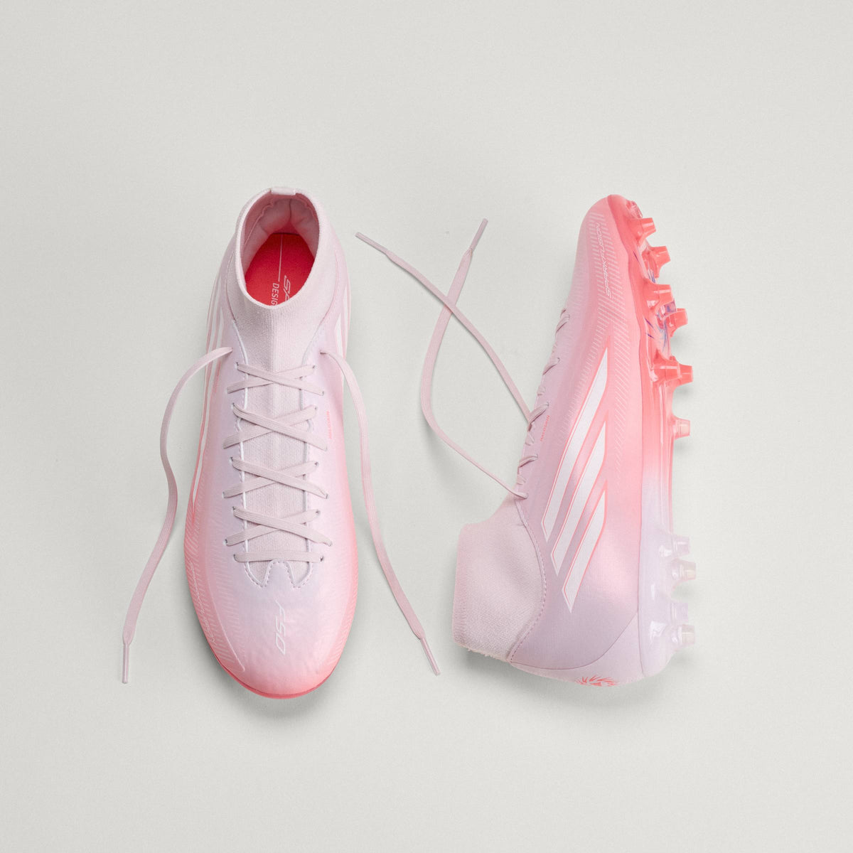 2026 New Arrival adidas F50 Sparkfusion League Mid Cut FG/AG Firm Ground/Artificial Ground Women's Soccer Cleats - Solar Turbo/White wholesalehk.shop