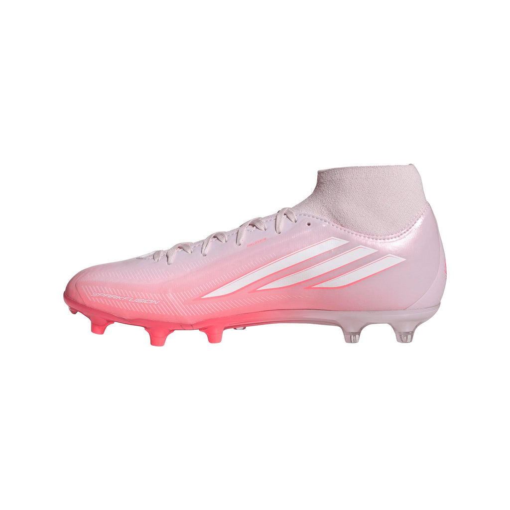 2026 New Arrival adidas F50 Sparkfusion League Mid Cut FG/AG Firm Ground/Artificial Ground Women's Soccer Cleats - Solar Turbo/White wholesalehk.shop
