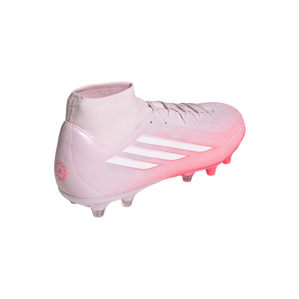 2026 New Arrival adidas F50 Sparkfusion League Mid Cut FG/AG Firm Ground/Artificial Ground Women's Soccer Cleats - Solar Turbo/White wholesalehk.shop