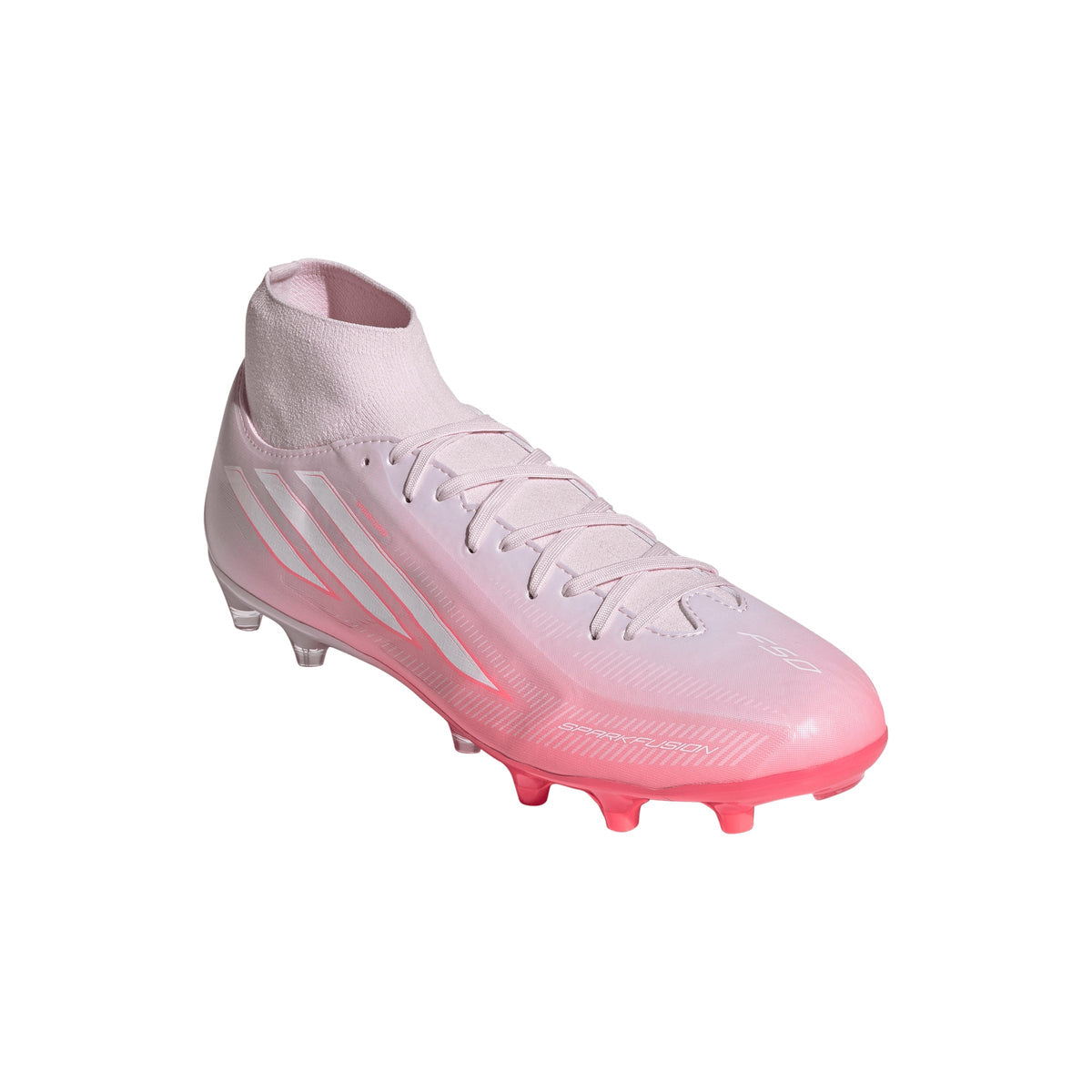 2026 New Arrival adidas F50 Sparkfusion League Mid Cut FG/AG Firm Ground/Artificial Ground Women's Soccer Cleats - Solar Turbo/White wholesalehk.shop