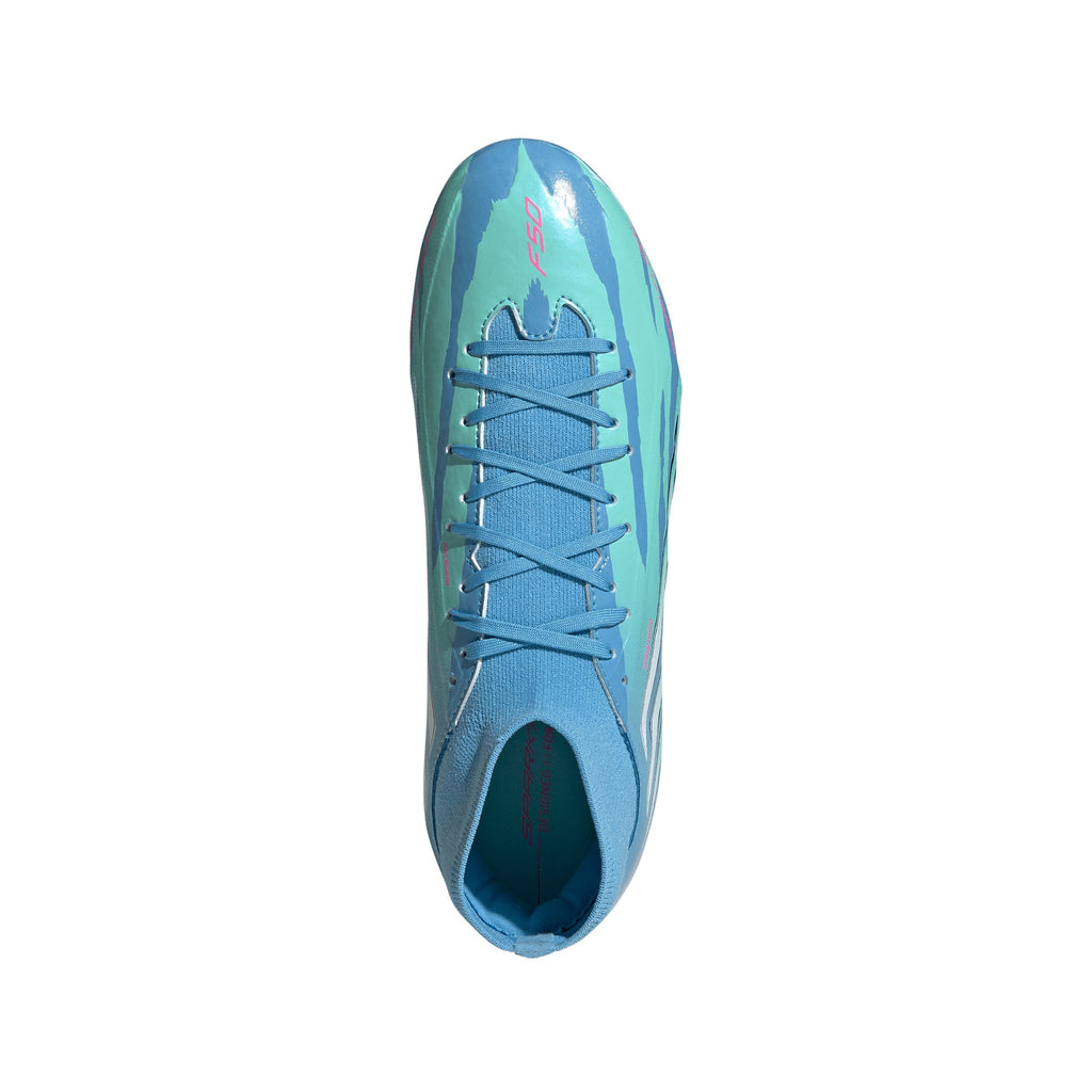 2026 New Arrival adidas F50 Sparkfusion League Mid Cut Firm Ground / Artificial Gras Men's Soccer Cleats - White/Pink wholesalehk.shop