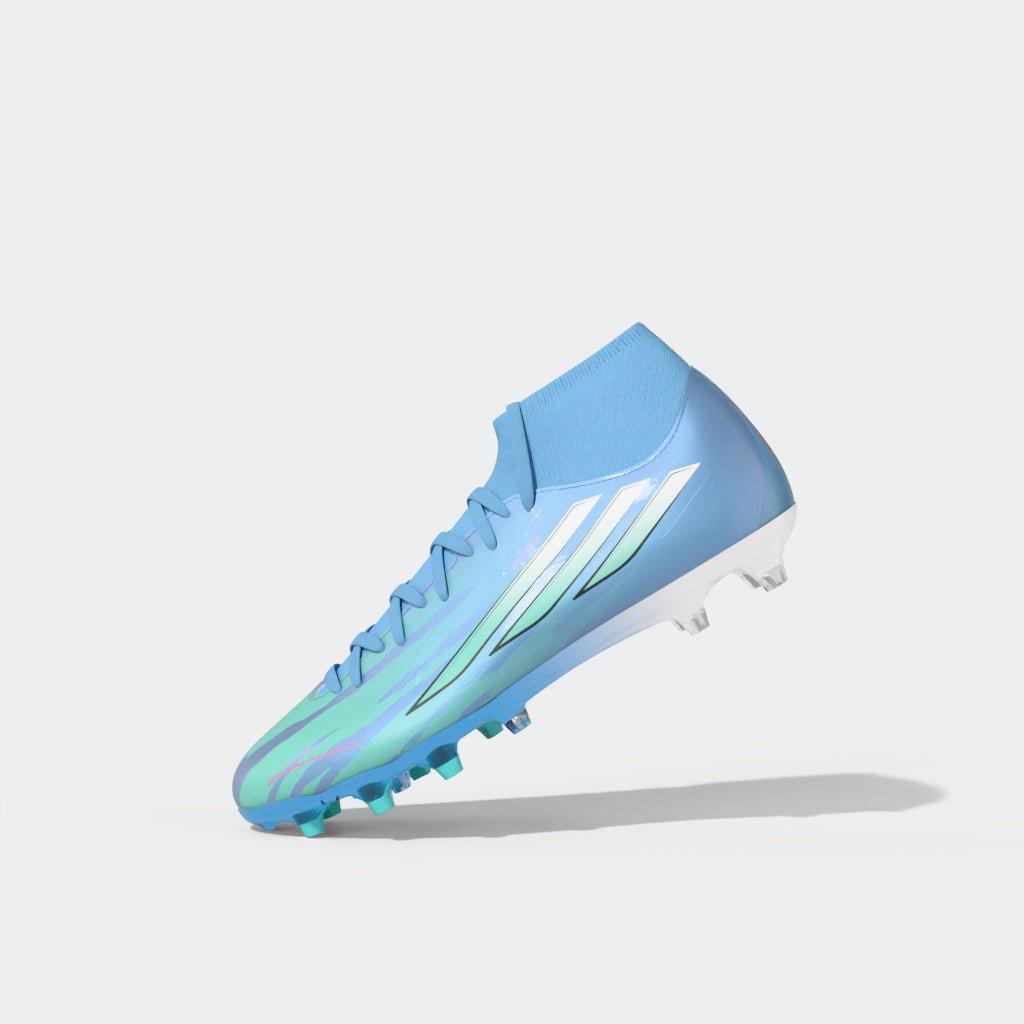 2026 New Arrival adidas F50 Sparkfusion League Mid Cut Firm Ground / Artificial Gras Men's Soccer Cleats - White/Pink wholesalehk.shop