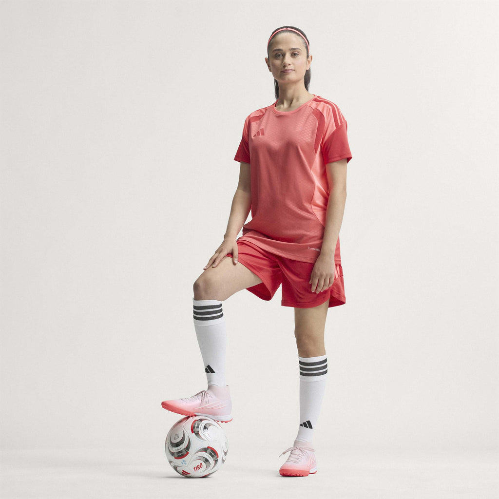 2026 New Arrival adidas F50 Sparkfusion League Mid Cut TF Turf Women's Soccer Cleats - Solar Turbo/White wholesalehk.shop