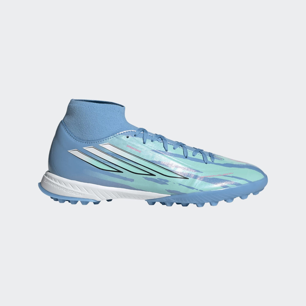 2026 New Arrival adidas F50 Sparkfusion League Mid Cut Turf Men's Soccer Cleats -White/Pink wholesalehk.shop