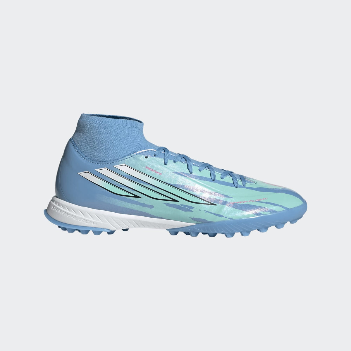 2026 New Arrival adidas F50 Sparkfusion League Mid Cut Turf Men's Soccer Cleats -White/Pink wholesalehk.shop