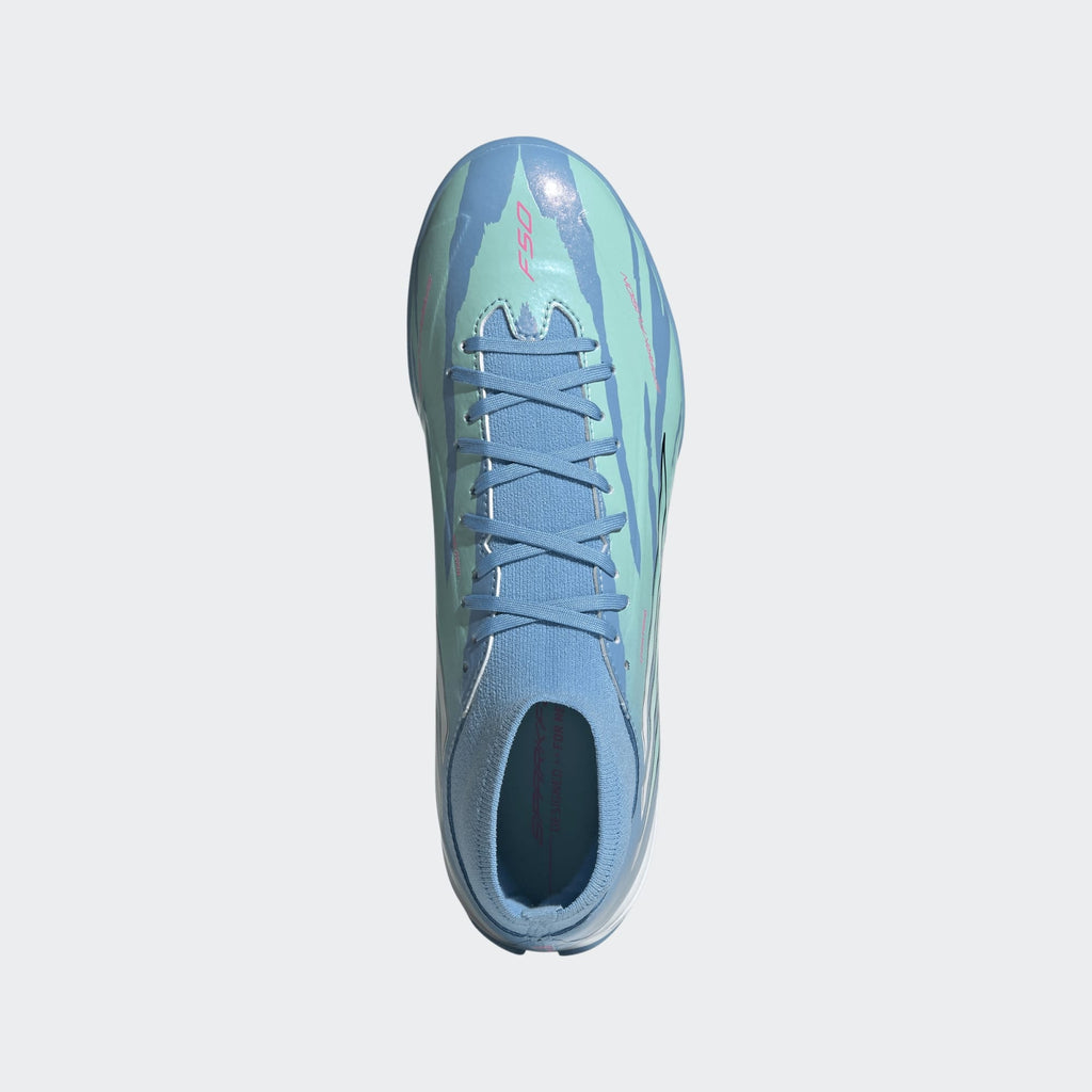 2026 New Arrival adidas F50 Sparkfusion League Mid Cut Turf Men's Soccer Cleats -White/Pink wholesalehk.shop