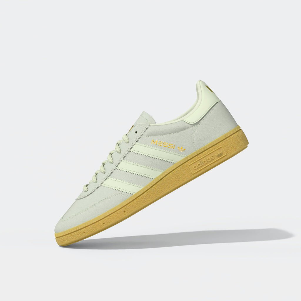 2026 New Arrival adidas Handball Spezial Messi Street Soccer Shoes - Ivory/Gold wholesalehk.shop