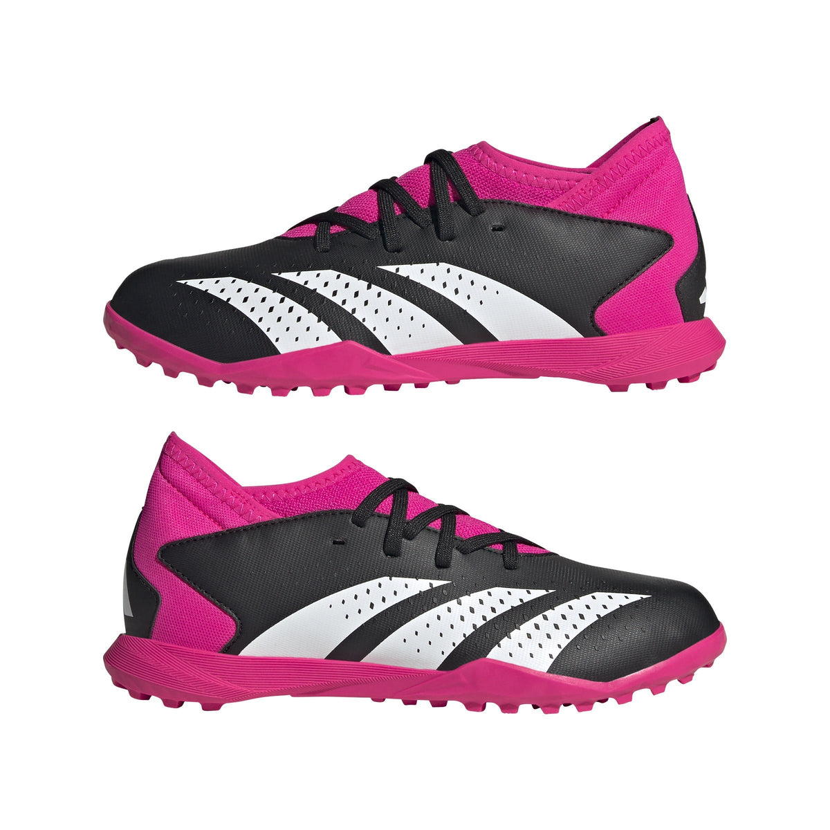 2026 New Arrival adidas Predator Accuracy.3 TF Youth Turf Soccer Cleats - Black/White/Shock Pink wholesalehk.shop