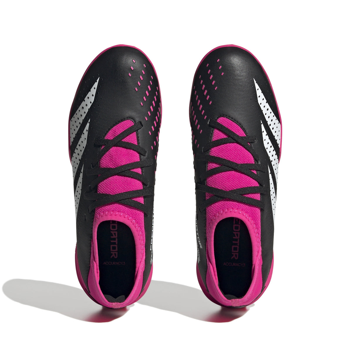 2026 New Arrival adidas Predator Accuracy.3 TF Youth Turf Soccer Cleats - Black/White/Shock Pink wholesalehk.shop