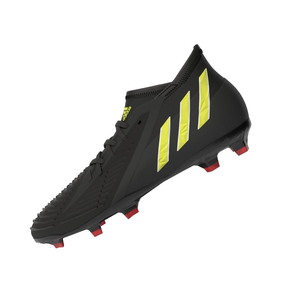 2026 New Arrival adidas Kids Predator Edge 1 FG J Soccer Cleats Black/Yellow wholesalehk.shop