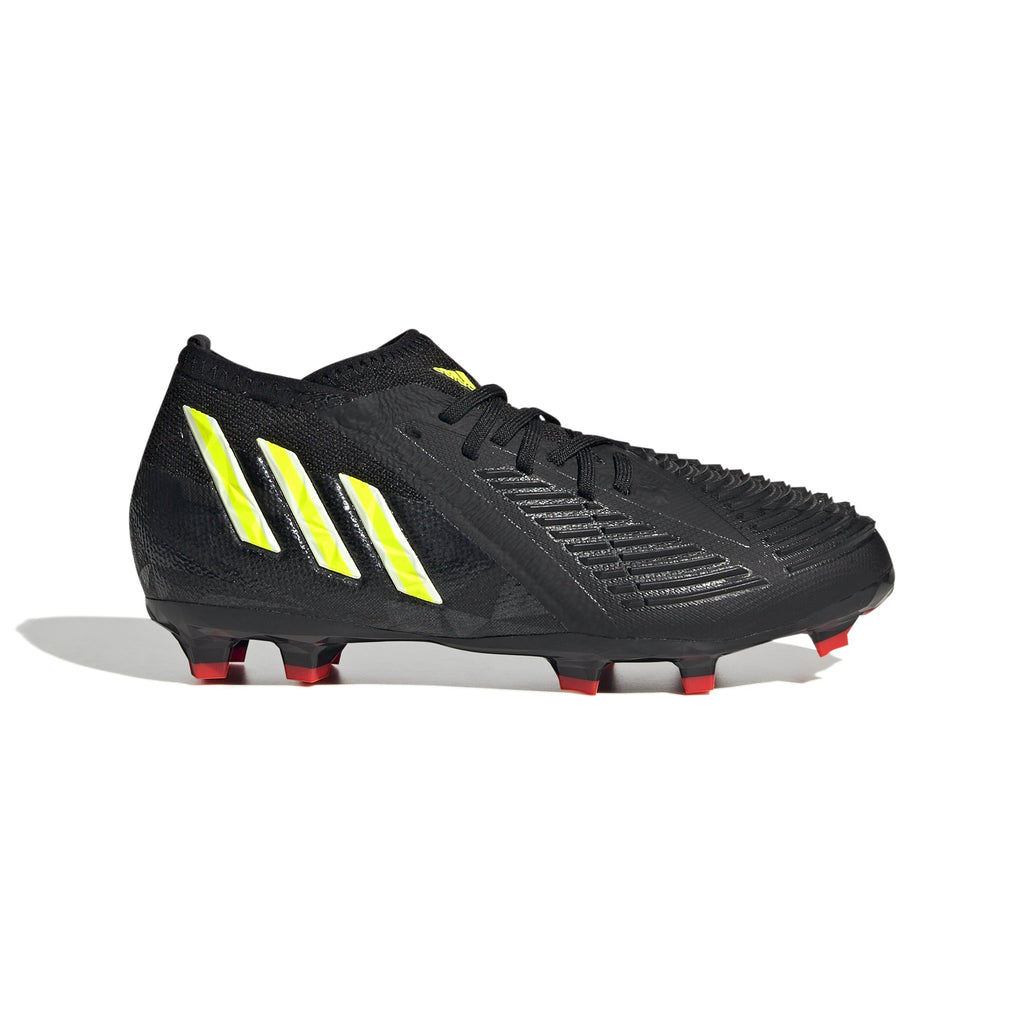 2026 New Arrival adidas Kids Predator Edge 1 FG J Soccer Cleats Black/Yellow wholesalehk.shop