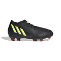 2026 New Arrival adidas Kids Predator Edge 1 FG J Soccer Cleats Black/Yellow wholesalehk.shop