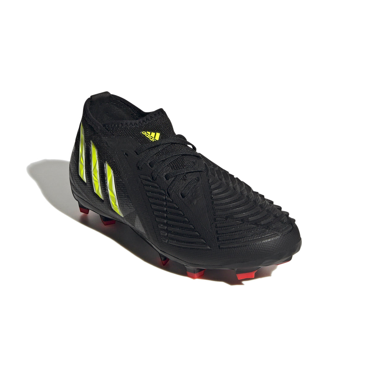 2026 New Arrival adidas Kids Predator Edge 1 FG J Soccer Cleats Black/Yellow wholesalehk.shop