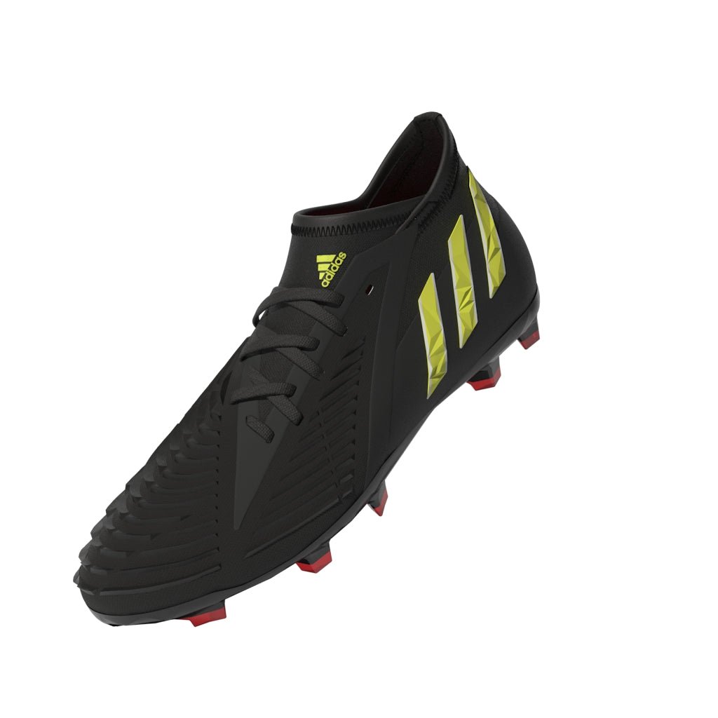 2026 New Arrival adidas Kids Predator Edge 1 FG J Soccer Cleats Black/Yellow wholesalehk.shop