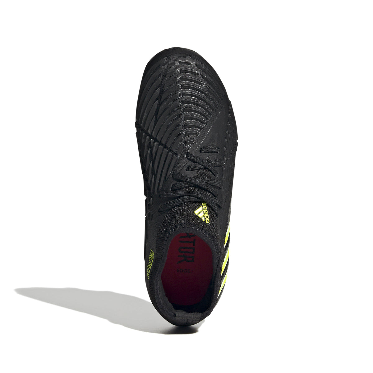 2026 New Arrival adidas Kids Predator Edge 1 FG J Soccer Cleats Black/Yellow wholesalehk.shop